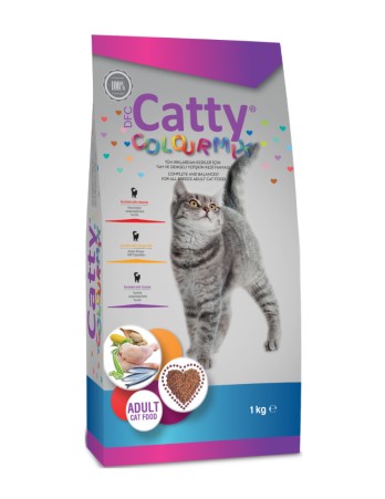 Catty Colour Mix Tavuklu Yetişkin Kedi Maması 1 Kg