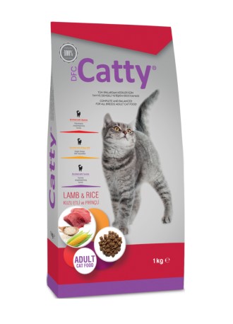 Catty Kuzu Etli Pirinçli Yetişkin Kedi Maması 1 Kg