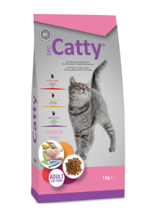 Catty Tavuklu Yetişkin Kedi Maması 1 Kg