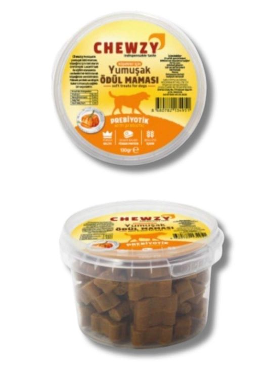 Chewzy Köpek İçin Prebiyotiklli Yumuşak Ödül Maması 130gr x 6 Adet