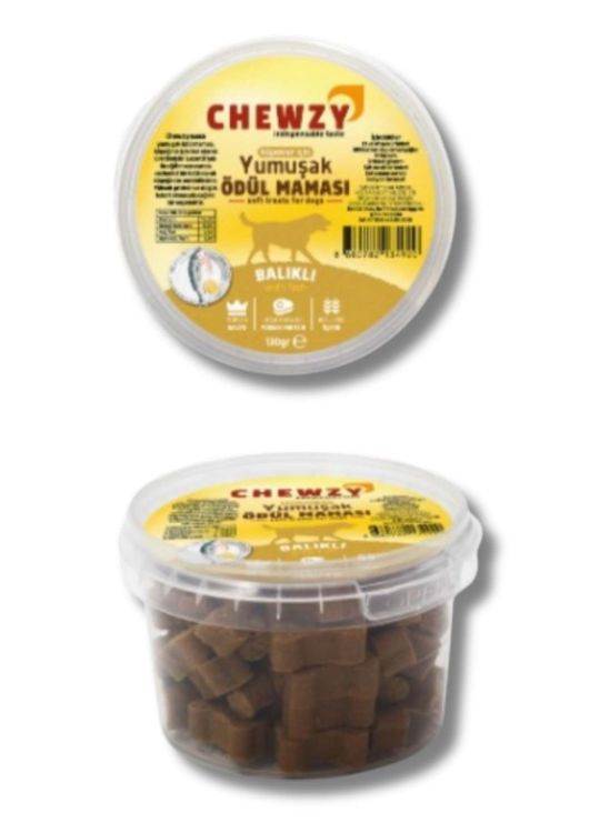 Chewzy Köpek İçin Balıklı Yumuşak Ödül Maması 130gr x 6 Adet