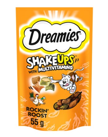 Dreamies Shake Ups Tavuklu Kedi Nanesi Ve Ördekli Kedi Ödülü 55 Gr X 6 Adet