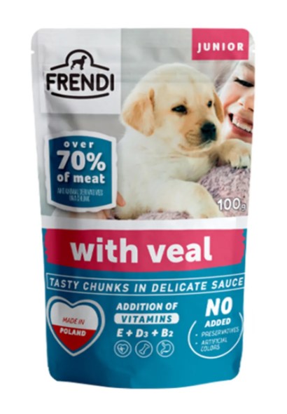 Frendi Junior Dana Etli Yavru Köpek Pouch Mama 100 Gr X 24 Adet