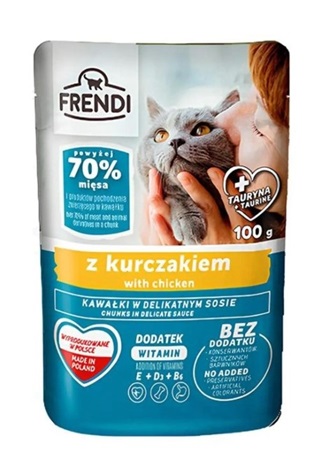 Frendi Tavuklu Yetişkin Kedi Pouch Mama 100 Gr X 24 Adet