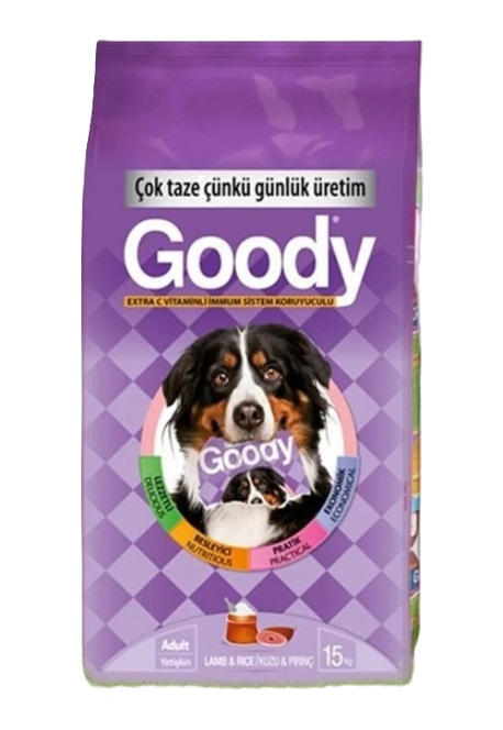 Goody C Vitaminli Kuzu Etli Yetişkin Köpek Maması (Mor) 15 Kg 