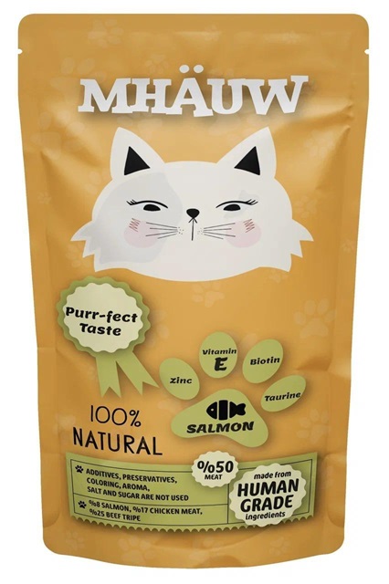 Mhauw Somonlu Etli Kedi Çorbası 80 Gr X 30 Adet