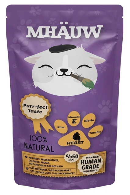 Mhauw Yürekli Etli Kedi Çorbası 80 Gr X 30 Adet