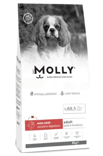 Molly Mini Adult Kuzu Etli Yaban Mersinli Yetişkin Köpek Maması 8 Kg