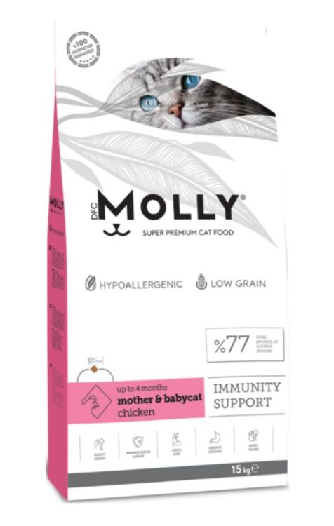 Molly Mother Babycat Tavuklu Yavru Kedi Maması 15 Kg