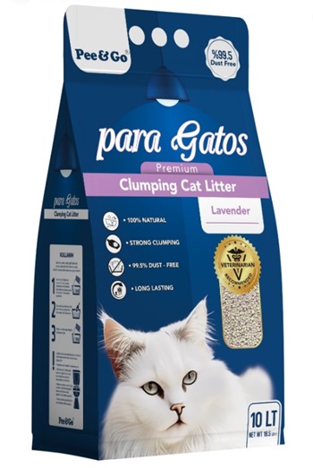 Para Gatos Lavantalı Bentonit Kedi Kumu 10 Lt