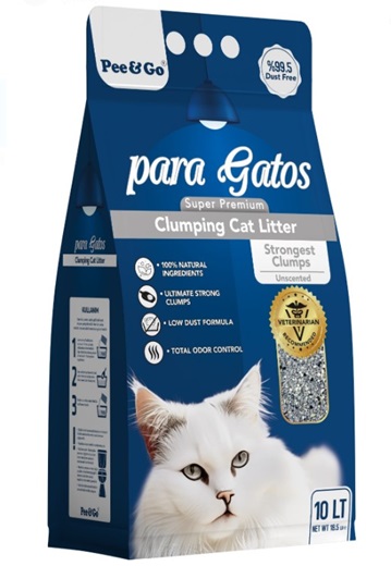 Para Gatos Natural Aktif Karbon Granüllü Bentonit Kedi Kumu 10 Lt