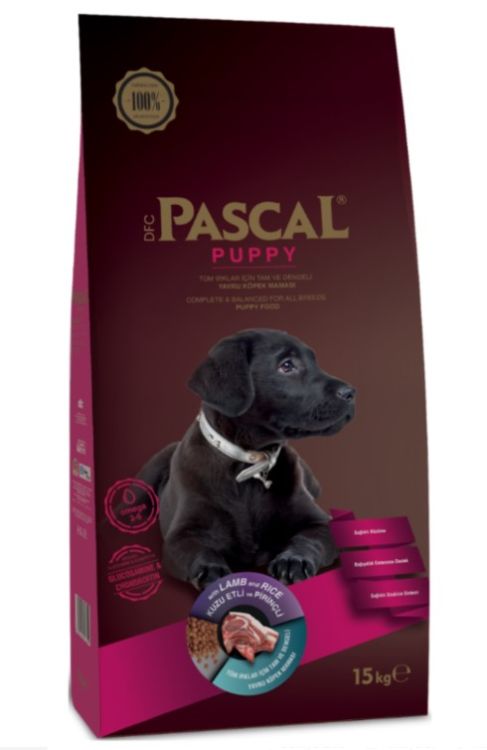 Pascal Puppy Kuzu Etli Pirinçli Yavru Köpek Maması 15 Kg