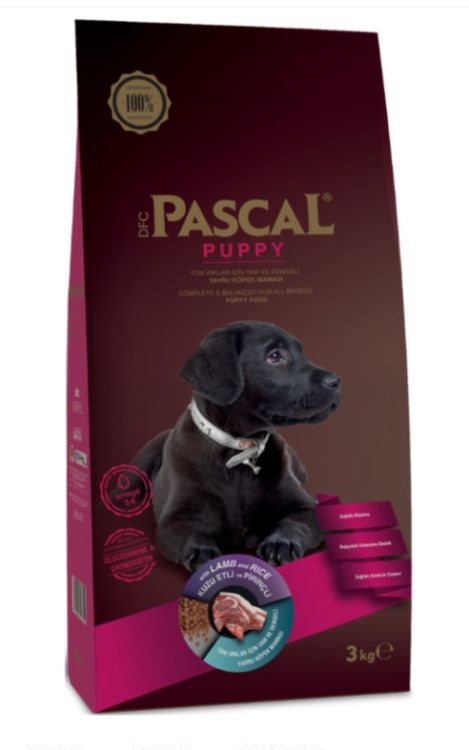 Pascal Puppy Kuzu Etli Pirinçli Yavru Köpek Maması 3 Kg