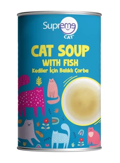 Supreme Cat Balıklı Kedi Çorbası 135 Ml X 12 Adet