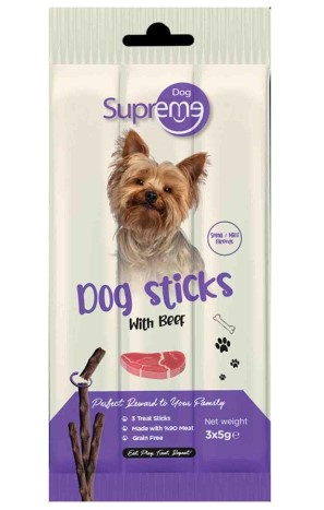 Supreme Dog Biftekli Köpek Stick Ödül 3 X 5gr 10lu