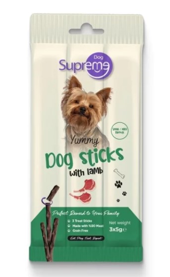 Supreme Dog Kuzu Etli Köpek Stick Ödül 3 X 5gr 24 Lü