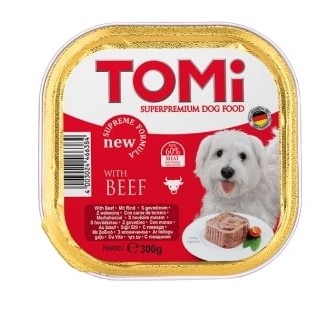 Tomi Dana Etli Yetişkin Köpek Pate Yaş Mama (Alüminyum) 300 Gr X 18 Adet