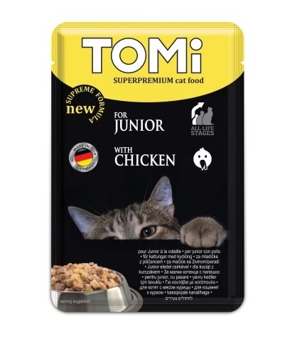 Tomi Junior Kümes Hayvanlı Yavru Kedi Pouch Mama 100 Gr X 20 Adet