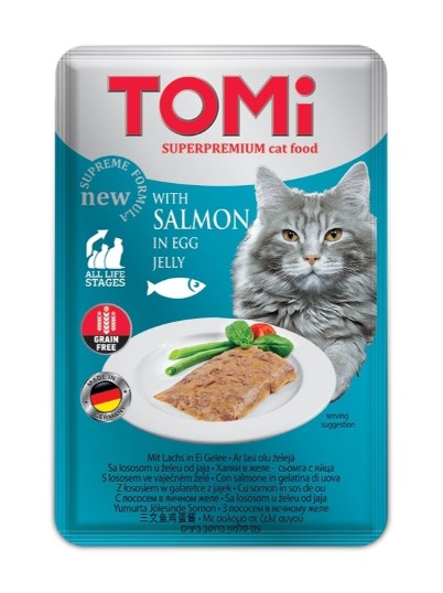 Tomi Somon Ve Yumurta Yetişkin Kedi Pouch Mama 100 Gr X 20 Adet