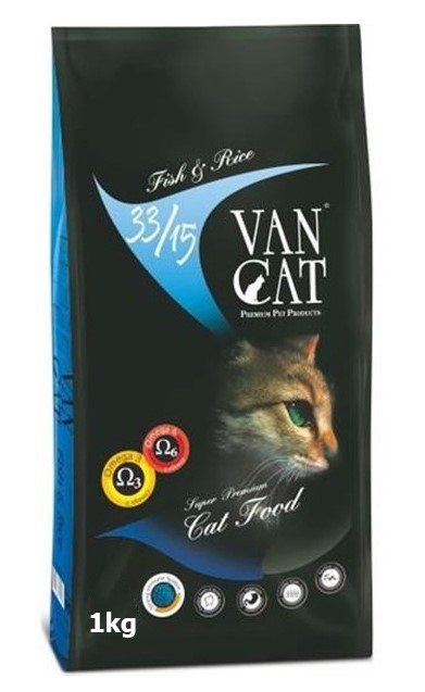 Van Cat Balıklı Pirinçli Yetişkin Kedi Maması 1 Kg